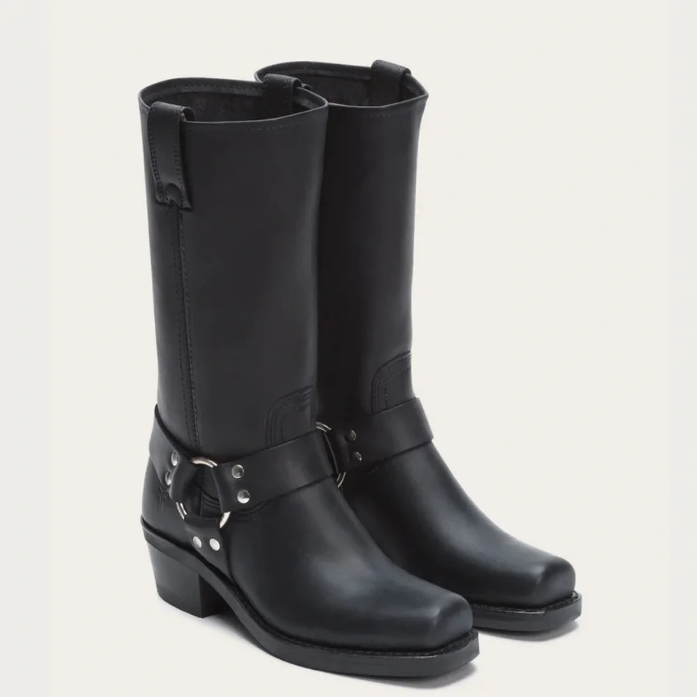 Frye Black Harness 12R Boots